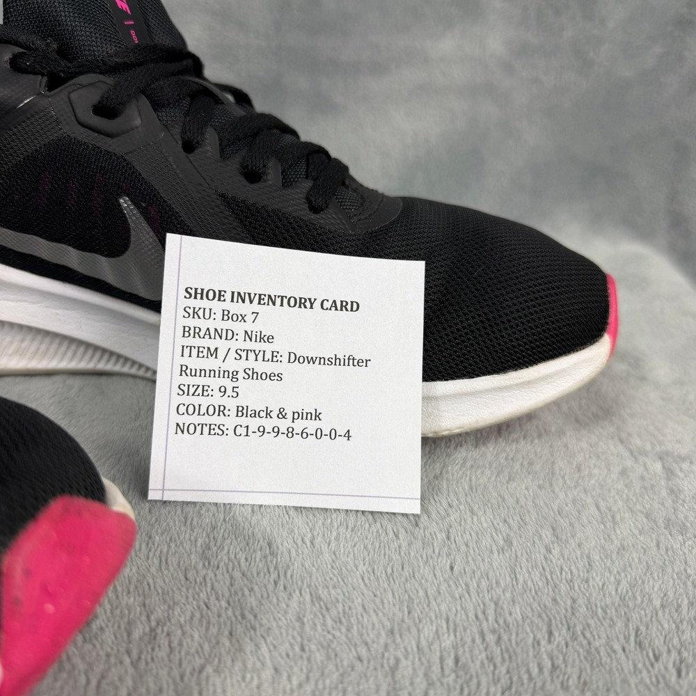 Nike Womens 9.5 Black Pink Downshifter 10 Running Shoes CI9986-004 Gorpcore